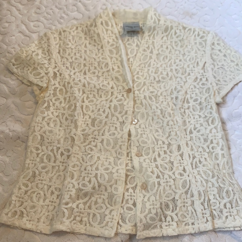 VINTAGE COUNTRY ROAD SHORT SLEEVE BLOUSE